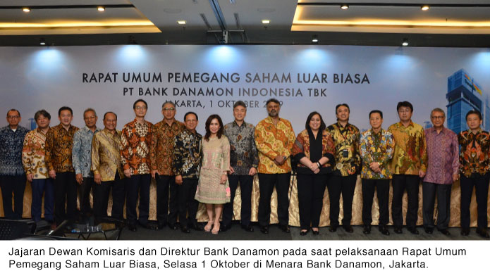 Bank Danamon Selenggarakan Rapat Umum Pemegang Saham Luar Biasa (RUPS-LB)