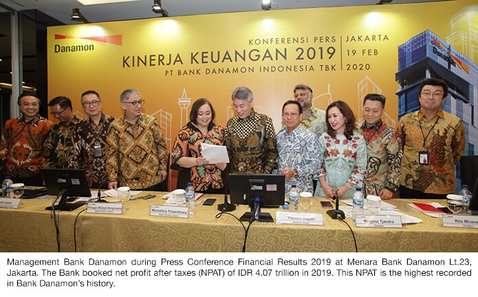 Bank Danamon Announces IDR 4.07 Trillion NPAT  In Its Full Year 2019 Results