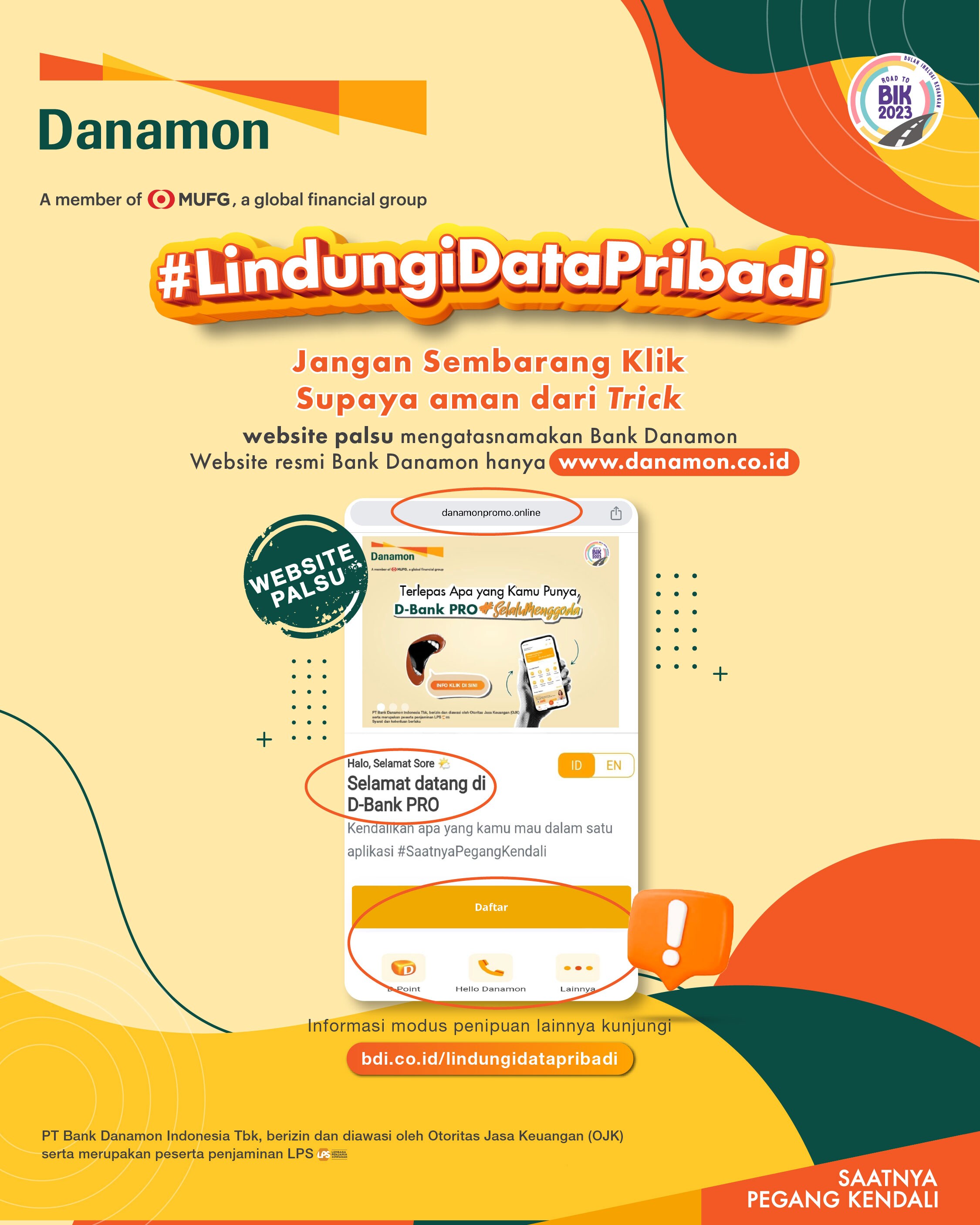Danamon Imbau untuk Jangan Sembarang Klik Supaya Aman dari Trick
