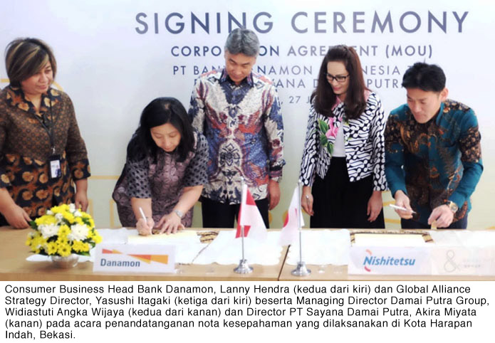 Danamon Dukung Damai Putra Group & Nishitetsu Group Dalam Layanan KPA