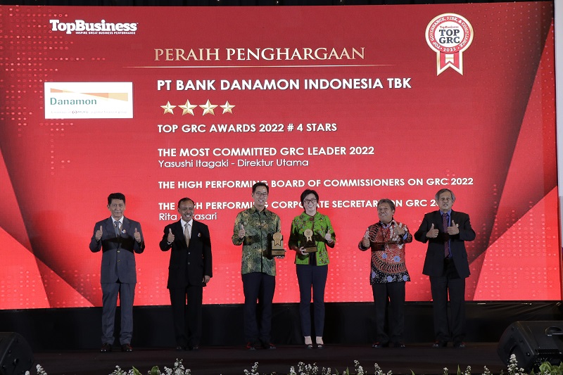 Danamon Raih Empat Penghargaan di Ajang TOP GRC Awards 2022