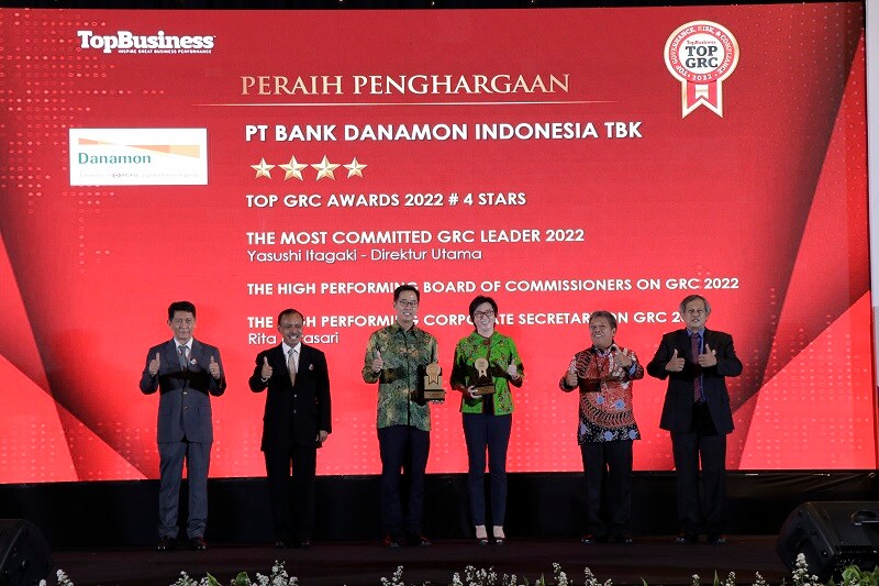Danamon Wins Four Awards at the TOP GRC Awards 2022