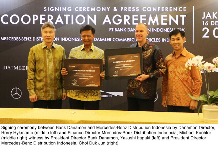 Bank Danamon Partners with Mercedes-Benz Distribution Indonesia and Daimler Commercial Vehicles Indonesia on Dealer Financing