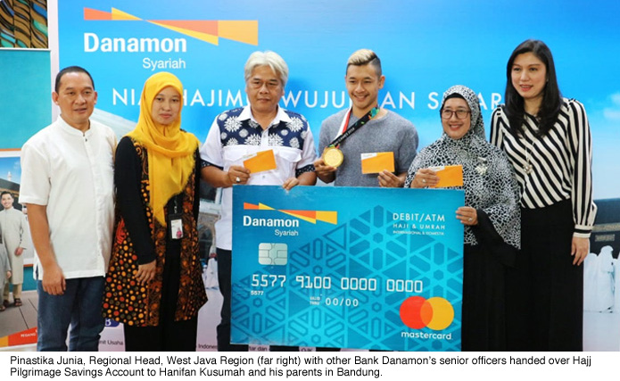 Bank Danamon Awards Hajj Pilgrimage Savings Account To Asian Games 2018 Gold Medalist