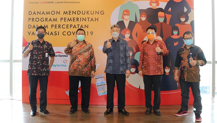 Danamon and Kimia Farma Diagnostika Offer Service Excellence in Vaccination Drive
