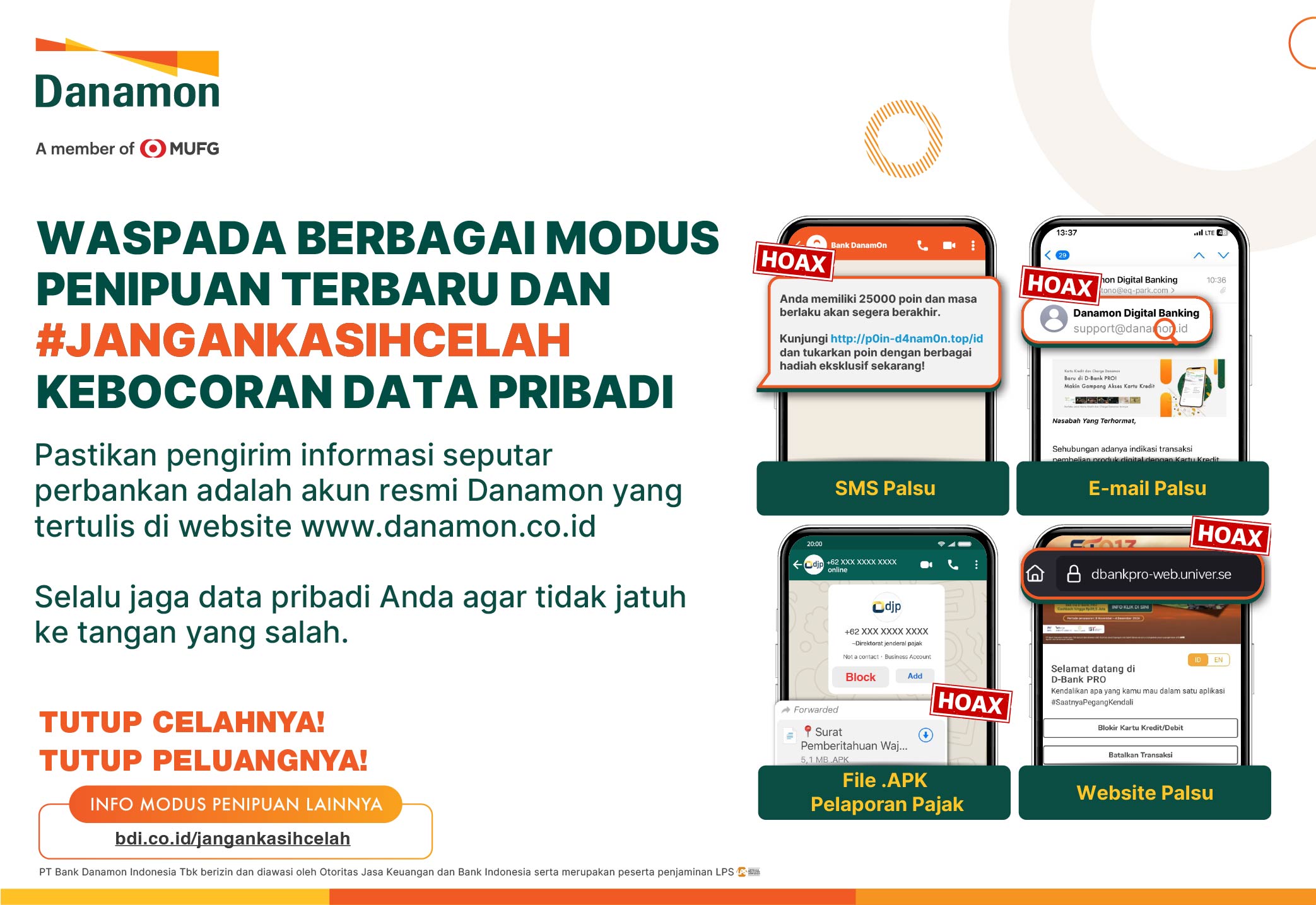 Through #JanganKasihCelah Campaign, Danamon Promotes the Importance of Data Protection as Online Fraud Soars
