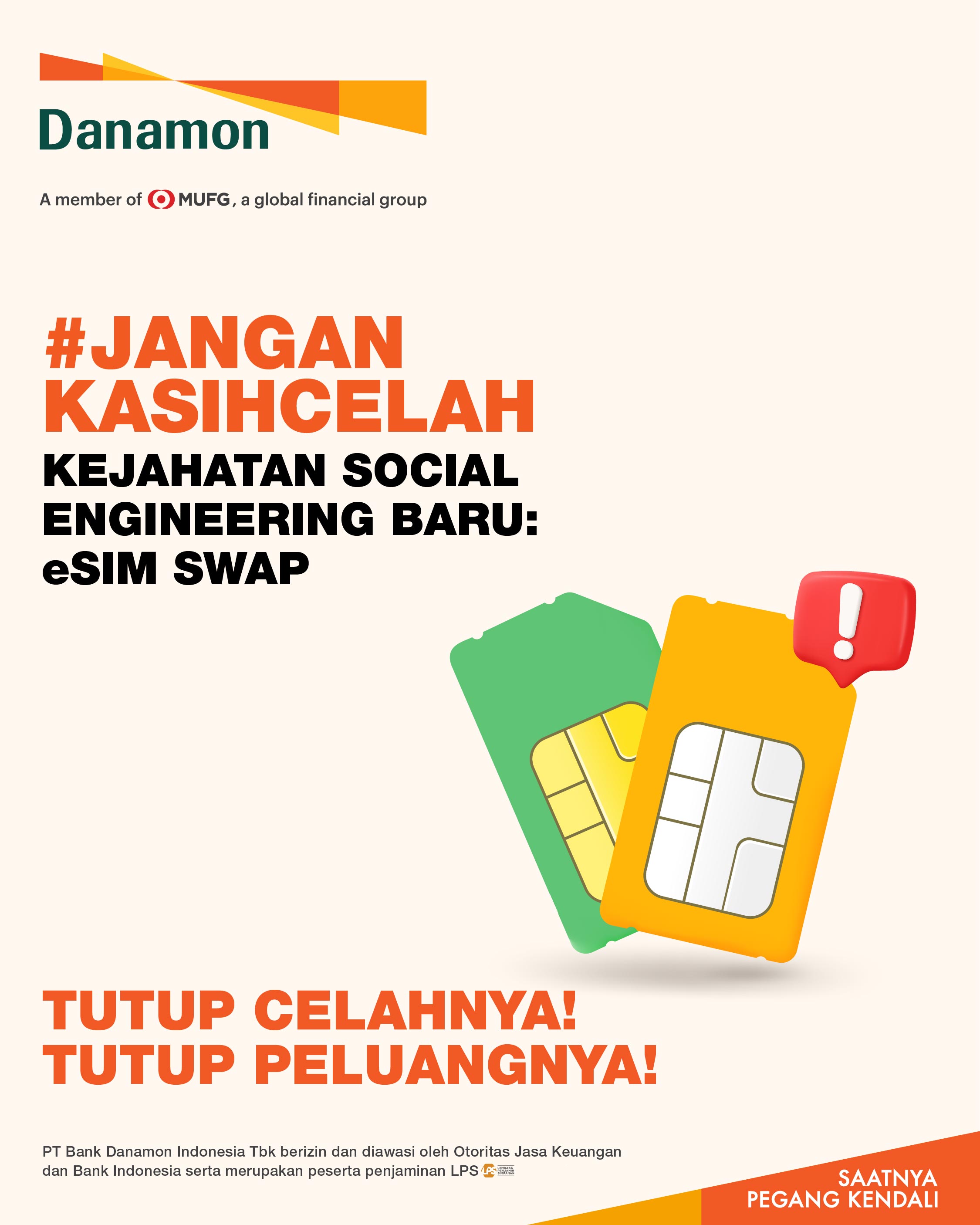Danamon Encourages Customers to be Aware of e-SIM Swap