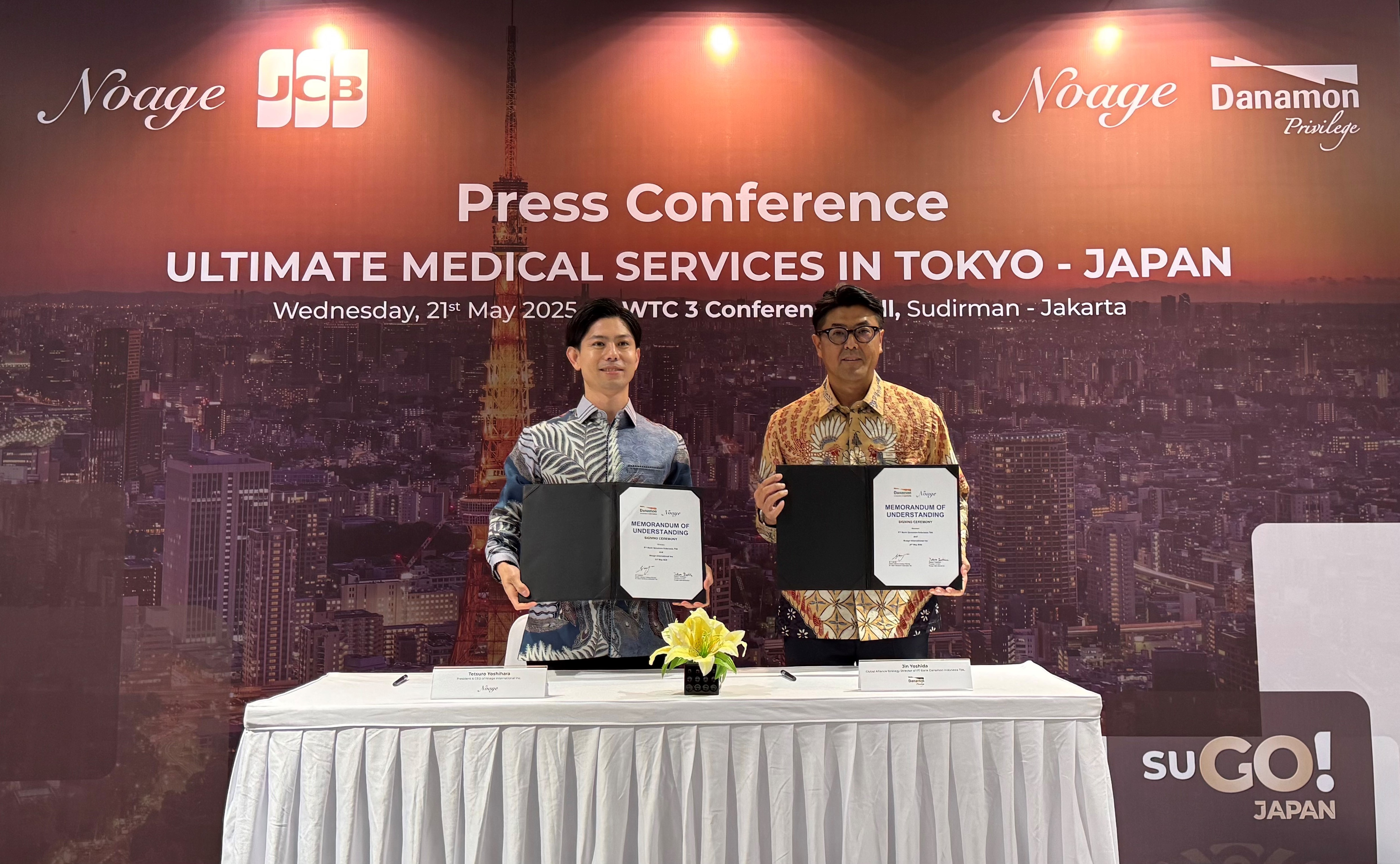 JCB Berkolaborasi dengan Noage International untuk  Menargetkan Segmen Premium Indonesia Program untuk Mempromosikan Wisata Medis Eksklusif ke Jepang