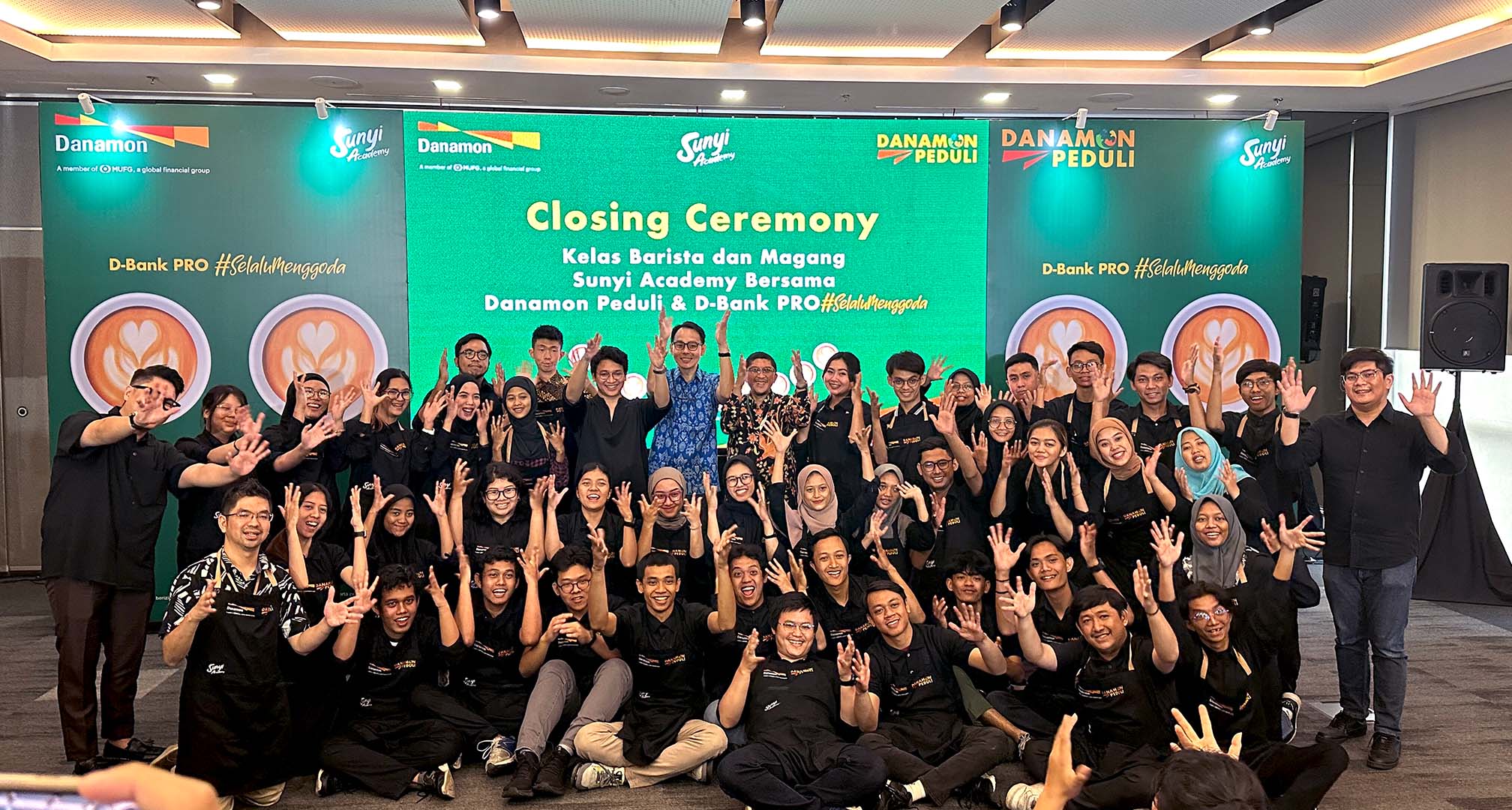 Danamon and Sunyi Academy Wrap up “Berbagi Dalam Sunyi” Program by Giving Barista Competency Certificates to 40 Friends with Disabilities