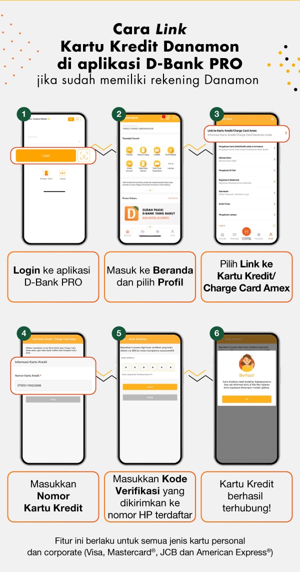 Cara Link Kartu Kredit Danamon di Aplikasi D-Bank PRO