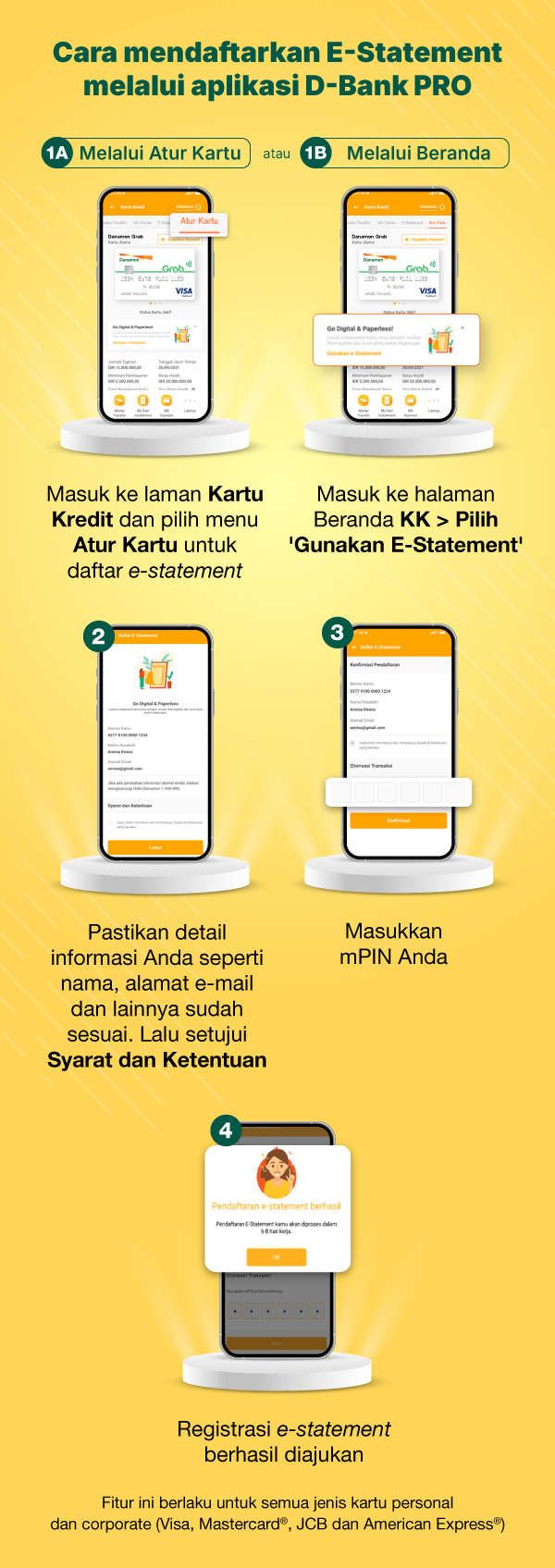 Cara Mendaftarakan E-Statement Melalui Aplikasi D-Bank PRO