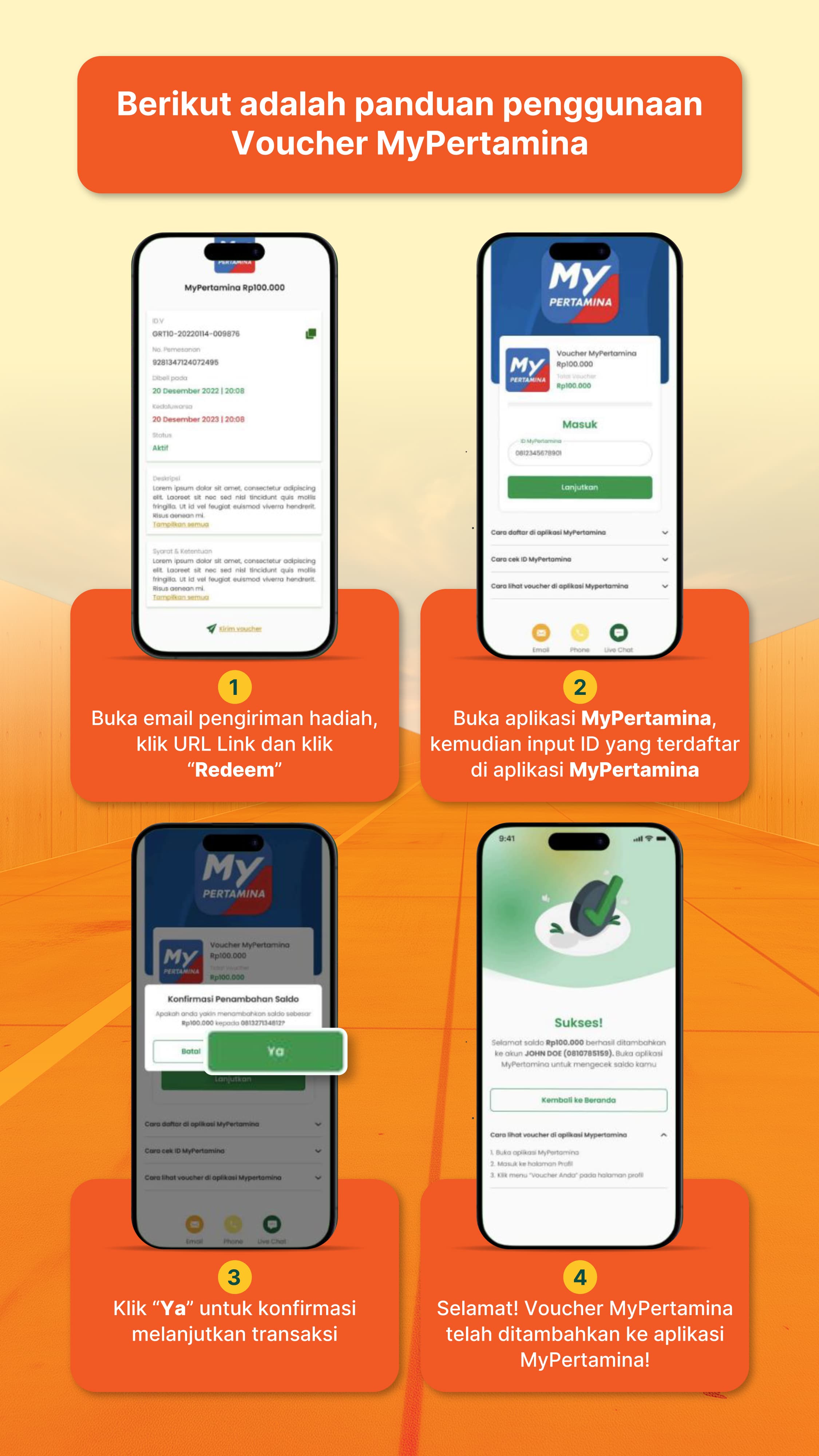 Panduan Penukaran e-Voucher Mypertamina