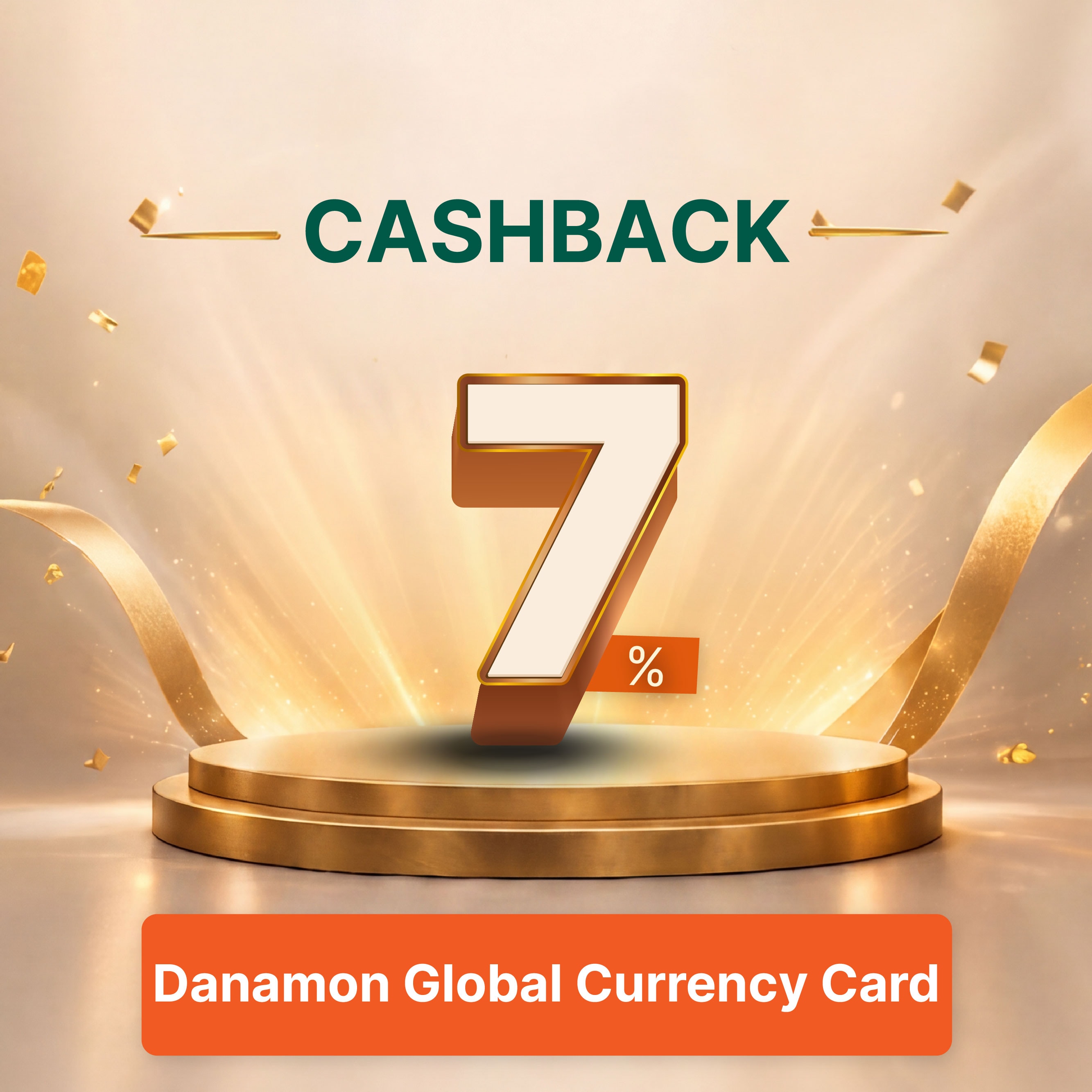 Cashback 7% on the Danamon LEBIH PRO Debit/ATM Card