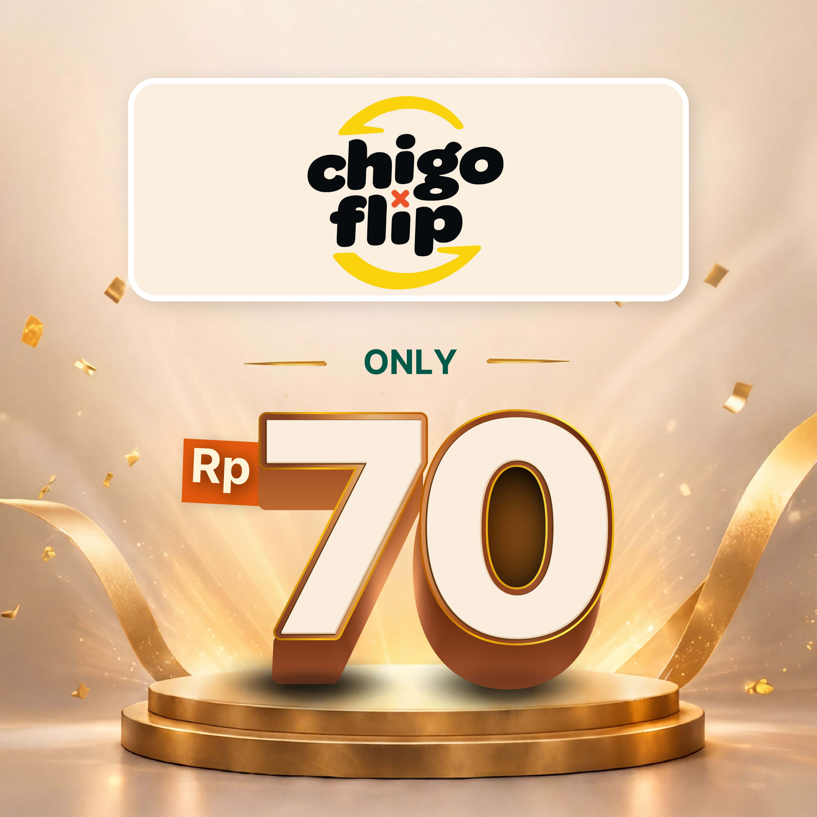 Special Price of IDR 70 at Chigo by Kopi Kenangan Group