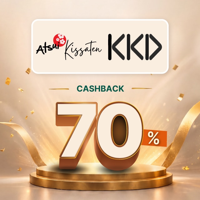Cashback up to IDR 25,000 for KKD and Atsui Kissaten